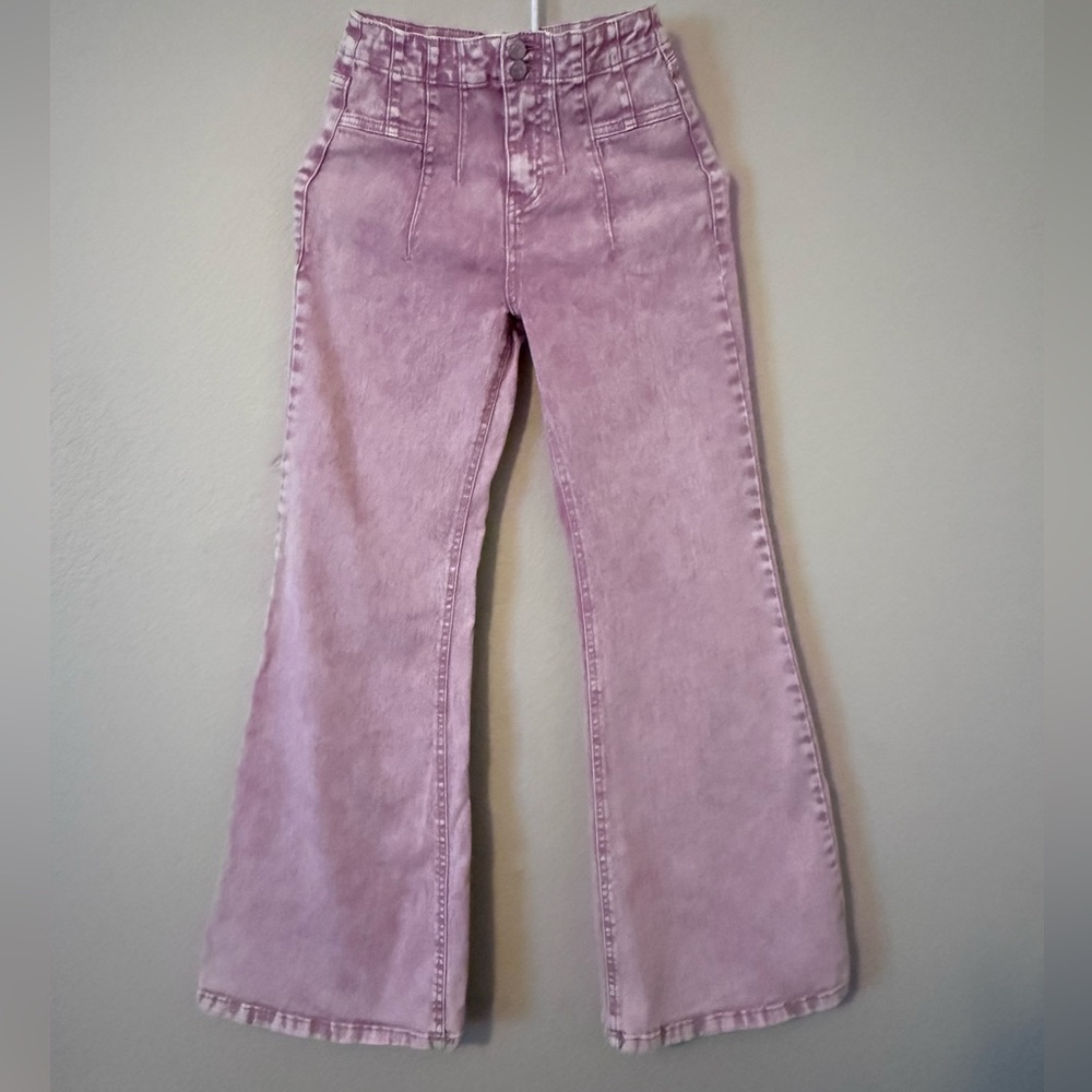 Forever 21 Light Pink Flare Jeans